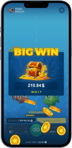 Fish Road Big Win nach Cash-out