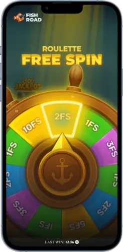 Fish Road Freispiele-Roulette