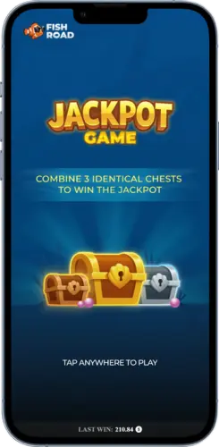 Fish Road Jackpot-Bonus mit Mini-, Major- und Mega-Gewinnen